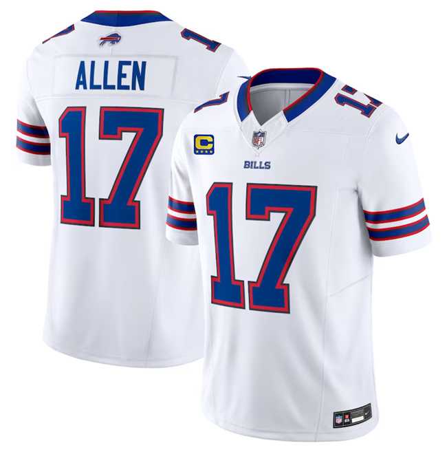 Men & Women & Youth Buffalo Bills #17 Josh Allen White 2023 F.U.S.E. With 4-Star C Patch Vapor Untouchable Limited Football Stitched Jersey,We sell and wholesale Men & Women & Youth Buffalo Bills #17 Josh Allen White 2023 F.U.S.E. With 4-Star C Patch Vapor Untouchable Limited Football Stitched Jersey on line form chian!